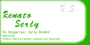 renato serly business card