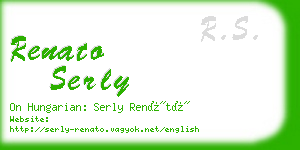 renato serly business card